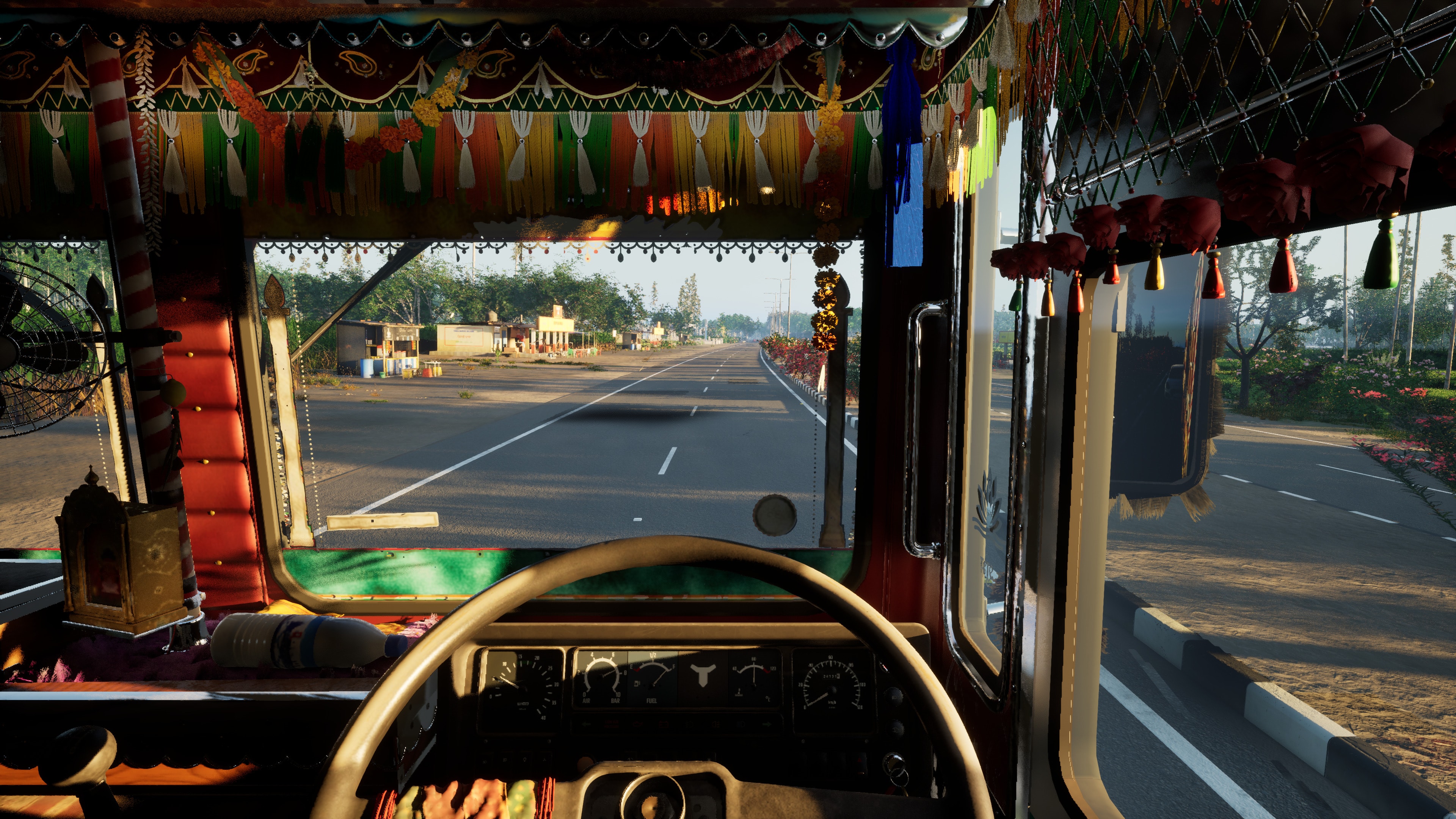 The view from the driver's seat